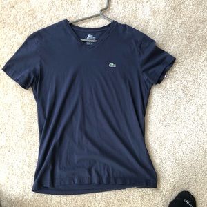 Navy Lacoste shirt men
